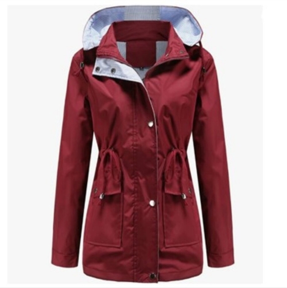 Doslavida Jackets & Blazers - Women's Burgundy Utility Jacket